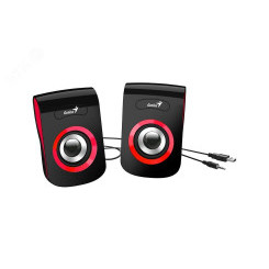 Колонки компьютерные Geinus SP-Q180, 2.0, 2X3W RMS, USB, красный