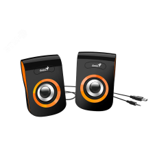 Колонки компьютерные Geinus SP-Q180, 2.0, 2X3W RMS, USB, оранжевый