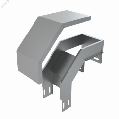 Ответвитель-крышка Т-образный вертикальный вниз 50х400х400 мм Ответвитель-крышка Т-образный вертикальный вниз 50х400х400 мм