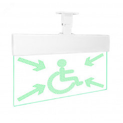 Оповещатель световой (пиктограмма) зеленые светодиоды