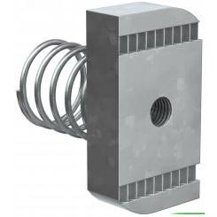 Гайка канальная с пружиной М6х40