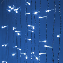 Гирлянда светодиодная новогодняя занавес 3*3 м холодный белый 300 led 220 Intro Holiday INZL-02Z Гирлянда светодиодная новогодняя занавес 3*3 м холодный белый 300 led 220 Intro Holiday INZL-02Z