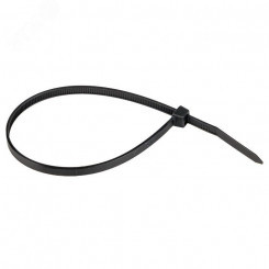 Хомут 4.8х400 черный нейлон (100шт) Хомут 4.8х400 черный нейлон (100шт)