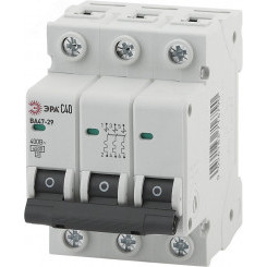 Автоматический выключатель NO-902-122 ВА47-29 3P 40А кривая C (4/60/1260) Автоматический выключатель NO-902-122 ВА47-29 3P 40А кривая C (4/60/1260)