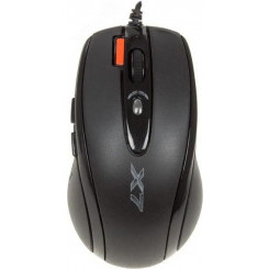 Мышь проводная X-710BK, оптическая, USB, 2000dpi, 7 кнопок, черный