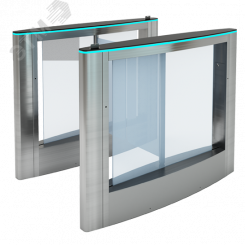 Турникет тумбовый моторизованный Quick Line с картоприёмником, центральный элемент с шириной прохода 900 мм и встроенными считывателями Mifare