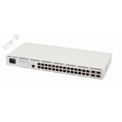 Коммутатор управляемый L2 24 порта RJ45/Combo10 100 1000 Мб/с PoE 370Вт