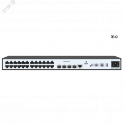 Коммутатор управляемый L2 24 порта RJ45/SFP 10/100/1000 Мб/с