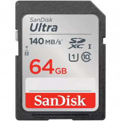 Карта памяти 64GB SD Ultra UHS I, SDXC, 140 МБ/с, Class 10