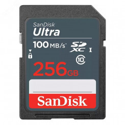 Карта памяти 256GB SD Ultra, SDXC, 100 МБ/с, Class 10