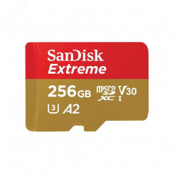 Карта памяти 256GB MicroSD Extreme UHS I, V30, U3, SDXC, 190 МБ/с, Class 10 Карта памяти 256GB MicroSD Extreme UHS I, V30, U3, SDXC, 190 МБ/с, Class 10