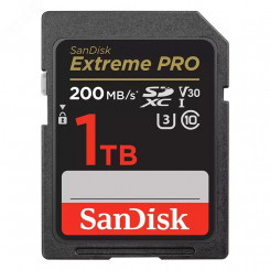 Карта памяти 1TB SD Extreme Pro UHS I, SDXC, 200  МБ /с, Class 10