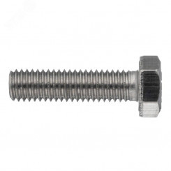 Болт ГОСТ 7798-70 М10х60 шестигранная голова полная резьба класс прочности 8.8 покрытие цинк