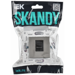 SKANDY Розетка компьютерная RJ45 кат.6 SK-K02N никель IEK