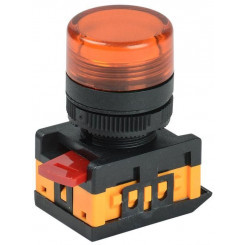 Лампа светосигнальная AL-22TE d22мм 240В желт. цилиндр неон IEK BLS30-ALTE-K05