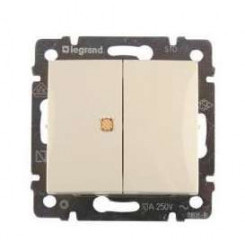 Выключатель 2-кл. СП Valena 10А IP31 с индикацией механизм сл. кость (DIY-упак.) Leg 695606 Выключатель 2-кл. СП Valena 10А IP31 с индикацией механизм сл. кость (DIY-упак.) Leg 695606