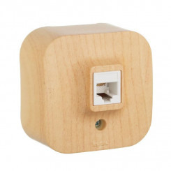 Розетка телефонная 1-м ОП Quteo RJ11 дерево Leg 782274 Розетка телефонная 1-м ОП Quteo RJ11 дерево Leg 782274