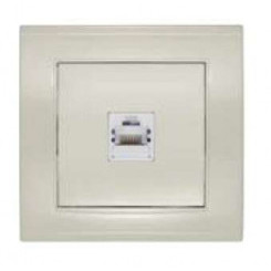 Розетка компьютерная 1-м СП Бриллиант сл. кость UNIVersal 7948820 Розетка компьютерная 1-м СП Бриллиант сл. кость UNIVersal 7948820