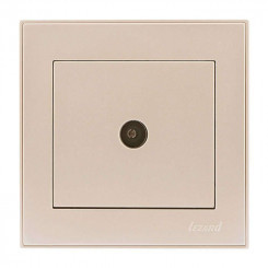 Розетка телевизионная проходная TV СП Rain крем. LEZARD 703-0303-129 Розетка телевизионная проходная TV СП Rain крем. LEZARD 703-0303-129