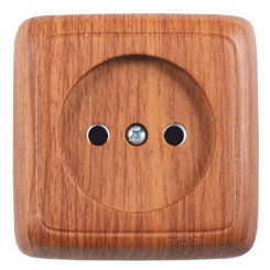 Розетка 1-м ОП Альфа 16А IP20 защ. шторки дуб HEGEL РА16-102-05 Розетка 1-м ОП Альфа 16А IP20 защ. шторки дуб HEGEL РА16-102-05