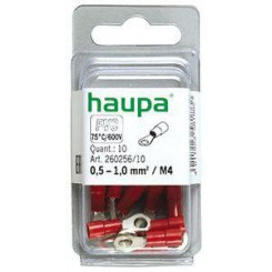 Наконечник кабельный кольцевой изолированный (НКИ) 0.5-1 M4 (уп.10шт) HAUPA 260256/10 Наконечник кабельный кольцевой изолированный (НКИ) 0.5-1 M4 (уп.10шт) HAUPA 260256/10