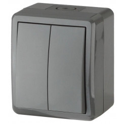 Выключатель 2-кл. ОП Эра Эксперт 10А IP54 11-1404-03 250В 10AX сер. Эра Б0020676 Выключатель 2-кл. ОП Эра Эксперт 10А IP54 11-1404-03 250В 10AX сер. Эра Б0020676