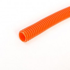 Труба гофрированная ПНД тяжелая d16мм с протяжкой оранж. (уп.100м) Урал Пак ГФ-1110216-100
