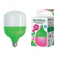 Лампа светодиодная LED-M80-20W/SPSB/E27/FR PLS55GR 20Вт M80 матовая E27 IP54 для растений спектр для рассады и цветения (упак. картон) Uniel UL-00006261 Лампа светодиодная LED-M80-20W/SPSB/E27/FR PLS55GR 20Вт M80 матовая E27 IP54 для растений спектр для рассады и цветения (упак. картон) Uniel UL-00006261