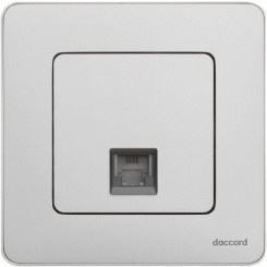 Розетка телефонная Inspiria RJ11 механизм алюм. Leg 673822