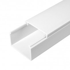 Кабель-канал 60х40 L2000 с двойным замком бел. Промрукав PR.0560401 Кабель-канал 60х40 L2000 с двойным замком бел. Промрукав PR.0560401