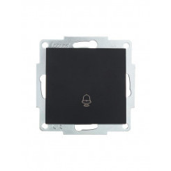 Механизм кнопки звонка СП VESNA черн. бархат LEZARD 742-4288-103