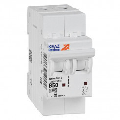 Выключатель автоматический модульный 2п B 50А 4.5кА OptiDin BM63-2B50-4.5-УХЛ3 КЭАЗ 329515