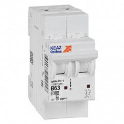 Выключатель автоматический модульный 2п B 63А 4.5кА OptiDin BM63-2B63-4.5-УХЛ3 КЭАЗ 329516