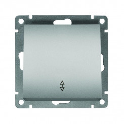 Переключатель проходной 1-кл. СП Афина 10А IP20 механизм серебр. Universal A0025-S