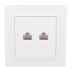 Розетка компьютерная 2-м СП Минск RJ45 бел. EKF ERK02-035-10 Розетка компьютерная 2-м СП Минск RJ45 бел. EKF ERK02-035-10