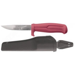 Нож строительный, нержавеющая сталь, пластиковая ручка, длина лезвия 100 мм