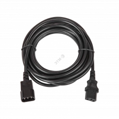 Кабель питания TLK C14 - C13 3x0.75мм2 5 м 250В 6A черный Кабель питания TLK C14 - C13 3x0.75мм2 5 м 250В 6A черный
