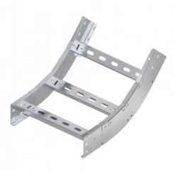 Угол для лотка вертикальный внешний 45град. 600х80 R600 сталь 1.5мм нерж. AISI 304 DKC ILPM6860C