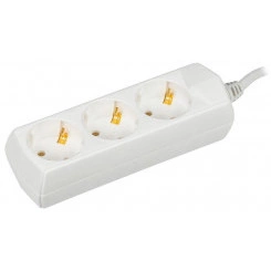 Удлинитель 3х7м с заземл. 10А IP20 У03 2P+PE 250В 3х1 GENERICA IEK WYP10-10-03-07-Z-G