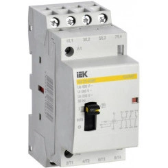 Контактор модульный КМ20-40МР AC с ручным управ. KARAT IEK MKK12-20-40 Контактор модульный КМ20-40МР AC с ручным управ. KARAT IEK MKK12-20-40