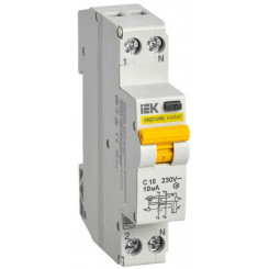 Выключатель автоматический дифференциального тока С 10А 10мА АВДТ32МL KARAT IEK MVD12-1-010-C-010