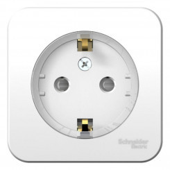 Розетка 1-м ОП Blanca 16А IP20 250В с заземл. защ. шторки с изолир. пластиной (компакт) бел. SE BLNRA111111 Розетка 1-м ОП Blanca 16А IP20 250В с заземл. защ. шторки с изолир. пластиной (компакт) бел. SE BLNRA111111