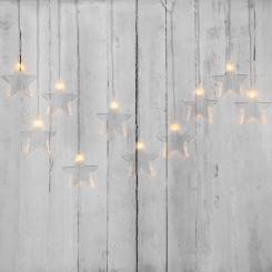 Гирлянда светодиодная "Айсикл" (бахрома) "Звезды" 1.5х0.6м 10LED тепл. бел. 0.51Вт IP20 провод прозр. Neon-Night 303-030 Гирлянда светодиодная "Айсикл" (бахрома) "Звезды" 1.5х0.6м 10LED тепл. бел. 0.51Вт IP20 провод прозр. Neon-Night 303-030