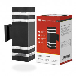 Светильник уличный двусторонний НБУ POLO-S-2хA60-BL алюм. под лампу 2хA60 E27 230В CITY IP65 черн. IN HOME 4690612037950