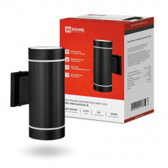 Светильник НБУ LINES-2хGX53-NL-BL IP65 уличный настен. двусторон. под лампу 2хGX53 алюм. черн. IN HOME 4690612051628