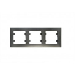 Рамка 3-м Karea RIZZ STAR дым. металлик Makel 88050703