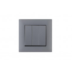 Выключатель 3-клав. 1 вход 3 выхода Karea RIZZ STAR сер. Makel 88065091