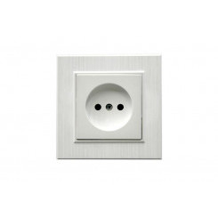 Розетка 1-м Karea LINE STAR без заземл. жемчуж. Makel 86100022