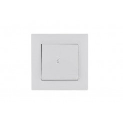 Выключатель проходной 1-клав. Karea RIZZ бел. Makel 88001005