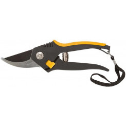 Секатор "Люкс" режущие кромки внахлест тефлон.покрытие лезвий прорезиненные ручки 200мм FIT 77093